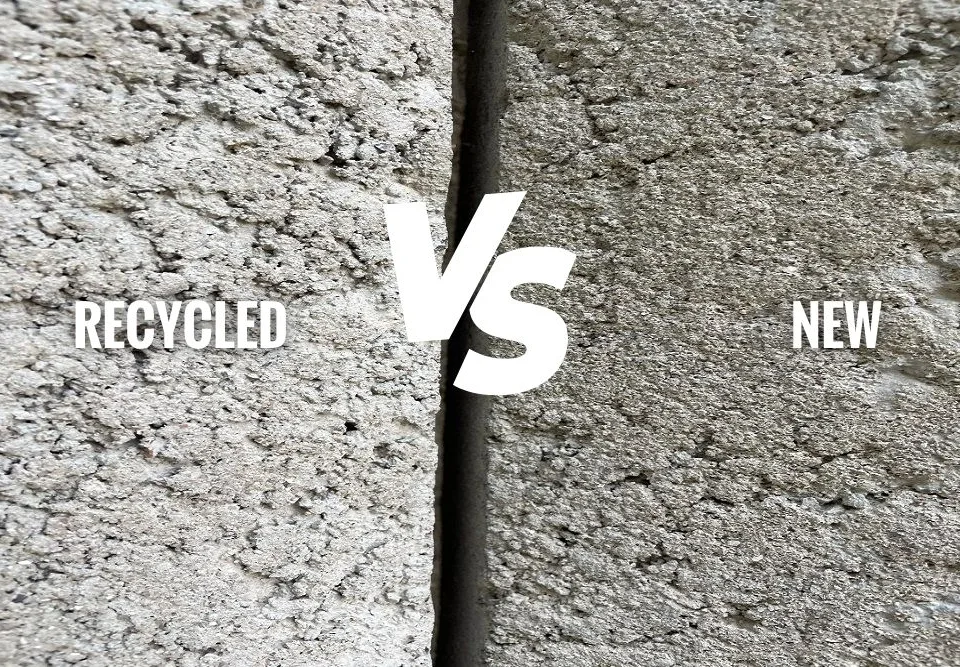 Recycled Concrete vs. New Concrete